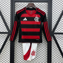 Kit Infantil Flamengo Manga Longa - 25/26