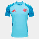 Camisa Flamengo 25/26 Treino Adidas Masculina - Azul+Vermelho
