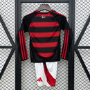 Kit Infantil Flamengo Manga Longa - 25/26
